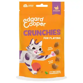 Pets Place Edgard&Cooper Crunchies - Kattensnack - Kip 50 g aanbieding
