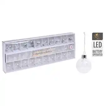 Pets Place Homestyle Led Slinger 20x Kerstbal - Kerstversiering - Ø5 cm 20 Verlichte Kerstballen aanbieding