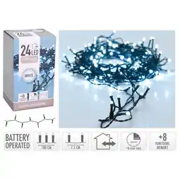 Pets Place Homestyle Led Verlichting Met Timer - Verlichting - 2 m Wit 24 led Op Batterij aanbieding