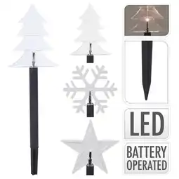 Pets Place Homestyle Led Tuinsteker Batt Set 5 - Kerstversiering - 37 cm Set Van 5 aanbieding