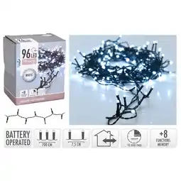 Pets Place Homestyle Led Verlichting Met Timer - Verlichting - 7 m Wit 96 led Op Batterij aanbieding