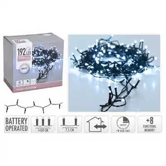 Pets Place Homestyle Led Verlichting Met Timer - Verlichting - 15 m Wit 192 led Op Batterij aanbieding