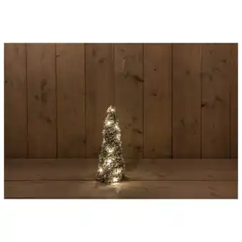 Pets Place Anna's Collection Verlichte Decoratieboom - Kerstverlichting - 40 cm Groen Warm Wit 20 led Besneeuwd aanbieding