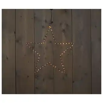Pets Place Anna's Collection Verlichte Ster - Kerstverlichting - Ø40 cm Zwart 70 led Koperdraad aanbieding