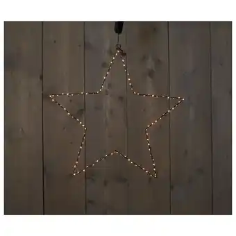 Pets Place Anna's Collection Verlichte Ster - Verlichting - Ø50 cm Zwart 100 led Koperdraad aanbieding