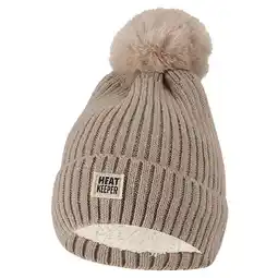 Pets Place Heatkeeper Thermo Muts + Pompon - Mutsen - Beige One Size aanbieding