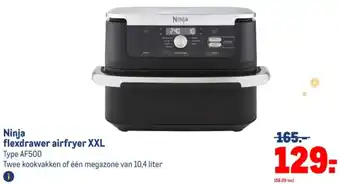 Makro Ninja flexdrawer airfryer XXL aanbieding