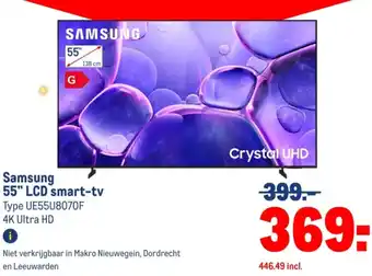 Makro Samsung 55" LCD smart-tv aanbieding