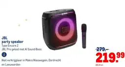 Makro JBL party speaker aanbieding