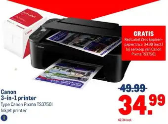 Makro Canon 3-in-1 printer aanbieding