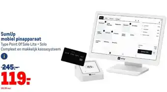 Makro Sum Up mobiel pinapparaat aanbieding