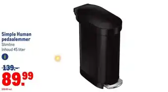 Makro Simple Human pedaalemmer aanbieding