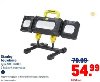 Makro Stanley bouwlamp aanbieding