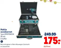 Makro Makita accuboorset aanbieding