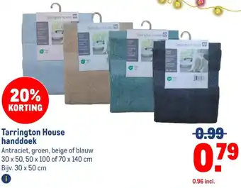 Makro Tarrington House handdoek aanbieding