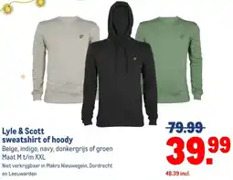 Makro Lyle & Scott sweatshirt of hoody aanbieding