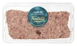 PLUS Feestelijk PLUS Paté van wildzwijn met veenbessen aanbieding