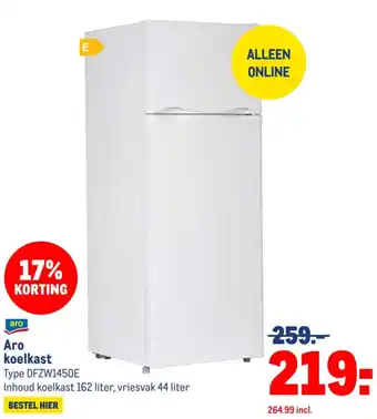 Makro Aro koelkast aanbieding
