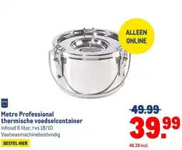 Makro Metro Professional thermische voedselcontainer aanbieding