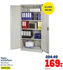 Makro Sigma archiefkast aanbieding