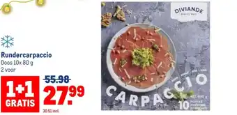 Makro Rundercarpaccio aanbieding