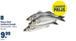 Makro Metro Chef zeebaars kweek aanbieding