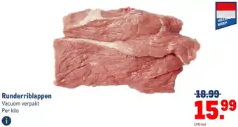 Makro Runderriblappen aanbieding