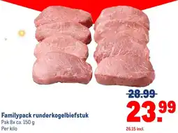 Makro Familypack runderkogelbiefstuk aanbieding