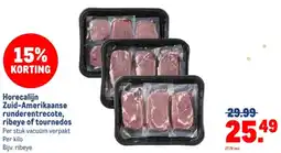 Makro Horecalijn Zuid-Amerikaanse runderentrecote, ribeye of tournedos aanbieding