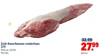 Makro Zuid-Amerikaanse runderhaas 3/4 aanbieding