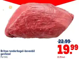 Makro Britse runderkogel-bovenbil gevliesd aanbieding