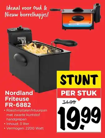 Vomar Voordeelmarkt Nordland Friteuse FR-6882 aanbieding