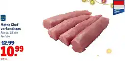 Makro Metro Chef varkenshaas aanbieding