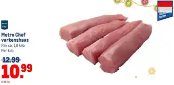 Makro Metro Chef varkenshaas aanbieding