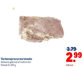 Makro Varkensprocureursteaks aanbieding