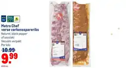 Makro Metro Chef verse varkensspareribs aanbieding