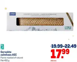 Makro Gerookte zalmhaas ASC aanbieding