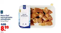 Makro Metro Chef warm gerookte zalmspiesjes aanbieding