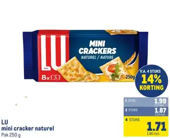 Makro LU mini cracker naturel aanbieding