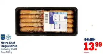 Makro Metro Chef langoustines aanbieding
