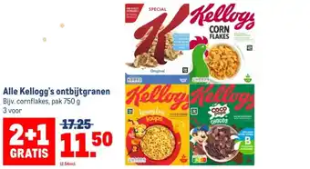 Makro Alle Kellogg's ontbijtgranen aanbieding