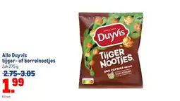 Makro Alle Duyvis tijger of borrelnootjes aanbieding