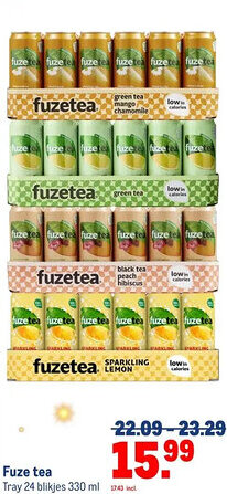 Makro Fuze tea aanbieding