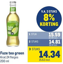 Makro Fuze tea green aanbieding