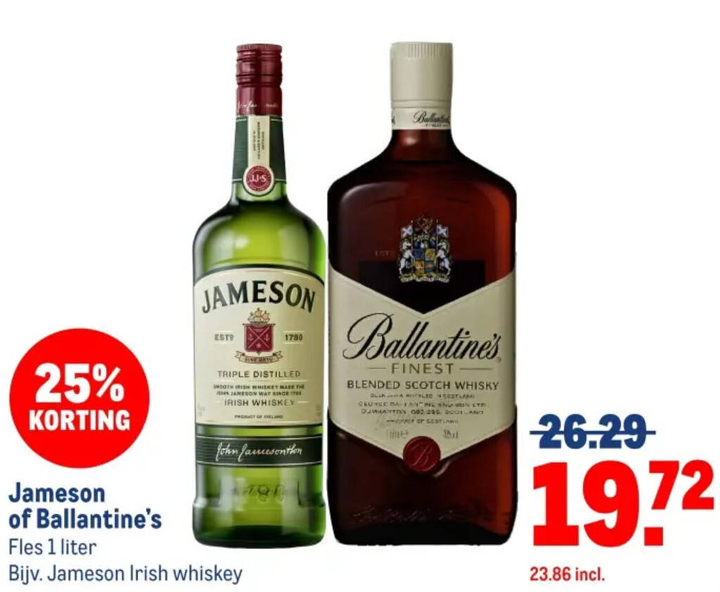 Ballantine 1 Litre Prix
