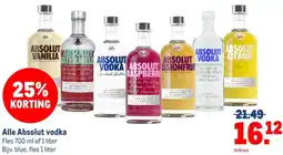 Makro Alle Absolut vodka aanbieding