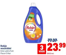 Makro Robijn wasmiddel aanbieding