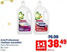 Makro Ariel Professional vloeibaar wasmiddel aanbieding