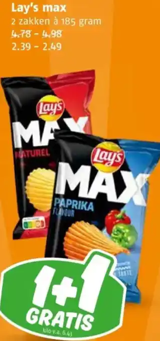 Poiesz Lay's max aanbieding