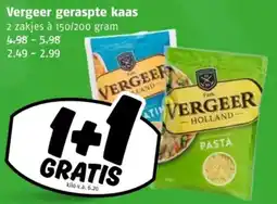 Poiesz Vergeer geraspte kaas aanbieding
